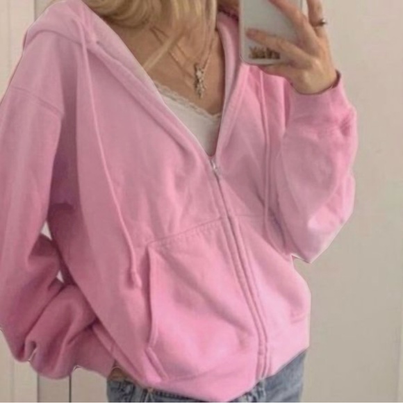 SOLD North Face Sweater Womens XL Pink Full Zip Hoodie mi - Picture 5 of 7